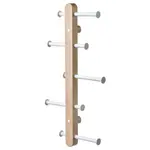 Вешалка с крючками, дуб/белый, 60 см, PLOGA IKEA - фото