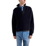 Кашемировый свитер мужской синий Prada, синий - фото 4