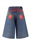 Джинсовые шорты CHERRY LOVE BOMB Ed Hardy, синий деним - фото 9
