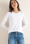 Топ Cecil Long sleeved top, Weiß/White - фото