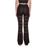 Леггинсы Urban Classics Flared Crochet High Waist, черный - фото 2