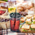 2 стакана для напитков Relaxdays, прозрачный - фото 4