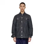 Джинсовая куртка с косой подкладкой DIOR, синяя - фото 7