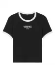 Футболка с логотипом Versace, черный - фото