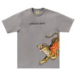 Футболка BAPE Tiger And Dragon Tee, Grey - фото