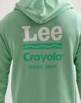 Худи Lee LEE x CRAYOLA HOODY UNISEX, Magic Mint/Green - фото 9