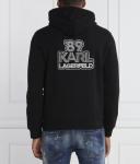 Толстовка мужская Karl Lagerfeld на молнии с логотипом, черный - фото 4