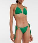 Вязаные крючком плавки бикини Anna Kosturova, зеленый - фото 2