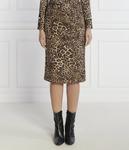 Юбка Marc Cain с леопардовым принтом, бежевый - фото