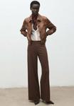 Брюки Mango Trousers, Marron Moyen/Brown - фото 2