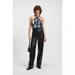 Топ из печатного твила с завязками на шее BOSS, Patterned - фото 2