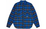 Рабочая рубашка X Engineered Garments Panel Check PALACE, синий - фото