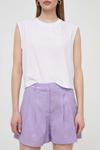 Льняные шорты Silvian Heach, фиолетовый - фото