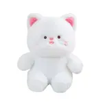 Плюшевая кукла в горошек 22 см высота Fluffy bear, белый - фото