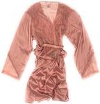 Халат Victoria's Secret Luxe Satin Chantilly, Dusty Rose - фото 2