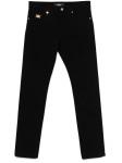 Джинсы Versace с бляшкой Medusa, черный - фото