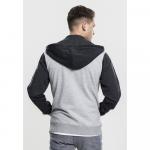 Толстовка Urban Classics 3-Tone Sweat Zip, черный - фото 2