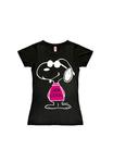 Новая футболка для девочек peanuts - joe cool pink Logoshirt, черный - фото