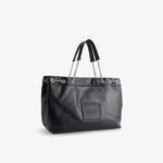 Сумка-мешок кожаная Marc Jacobs на цепочке, черный - фото 3