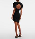 Мини-платье Castagna из шифона с драпировкой Jacquemus, черный - фото 3