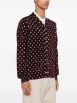 Comme Des Garçons Play шерстяной кардиган в горох, красный - фото 3