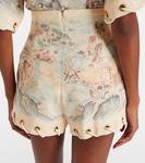 Льняные шорты с принтом Zimmermann, Treasure Map - фото 5