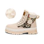 Ботинки CAHHRRN Мартин до середины икры со вставкой, бежевый - фото 2