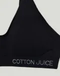 Бесшовный бюстгальтер для девочек Cotton Juice, черный - фото 3