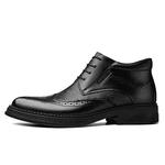 Черные мужские туфли CKVUSAMG с подкладкой из черного флиса - фото