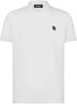 Рубашка поло с вышитым логотипом DSQUARED2, белый - фото