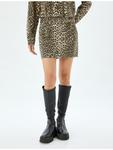 Мини-юбка KOTON, цвет leopardenmuster - фото 3