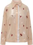Рубашка с пайетками DES PHEMMES, нейтральный - фото