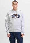 Толстовка Jack & Jones LOGO, White Melange/Light Grey - фото