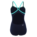 Купальник слитный One piece Nike, темно-синий - фото 2