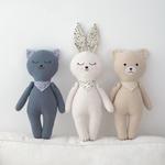Плюшевая кукла Creative Bear, Rabbit, Cat, высота 40 см Princess lovers - фото 4