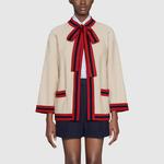 Куртка женская Gucci, белый / красный / черный - фото 2