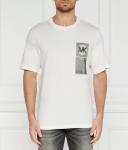 Футболка с изображением маяка Oversize fit Michael Kors, белый - фото