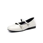 Туфли Мэри Джейн женские бежевый Eblan - фото 2