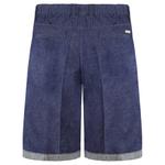 Мужские темно-синие джинсовые шорты Armani Exchange, синий - фото 2