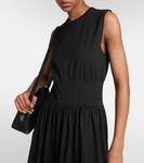 Хлопковое платье миди Toteme, черный - фото 4