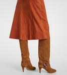 Юбка миди Devy Suede Isabel Marant, Cognac - фото 5