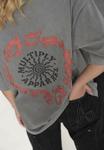 Футболка Multiply Apparel OVERSIZE CELTIC, Black Soda Washed/Light Grey - фото 3
