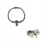 Vivienne Westwood Mayfair Black Crystal Bracelet - фото