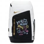 Nike Тканевый рюкзак унисекс черно-белый, Black White - фото