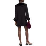 Платье с длинными рукавами женское черное Saint Laurent - фото 3