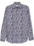 ETRO рубашка с принтом пейсли, синий - фото