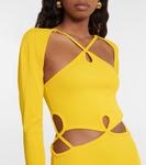 Платье макси из ребристой ткани с вырезом Christopher Esber, Solace - фото 4