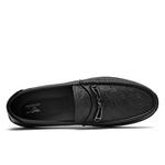 Мужские лоферы Gommino черные SEPTWOLVES, черные (стандартный размер кожаной обуви) - фото 5