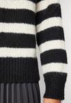 Свитшот ONLY ONLBILLIE LIFE STRIPE O-NECK, цвет black/cloud dancer - фото 6