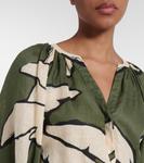 Платье макси из льна с принтом Johanna Ortiz, Ecrublack - фото 4